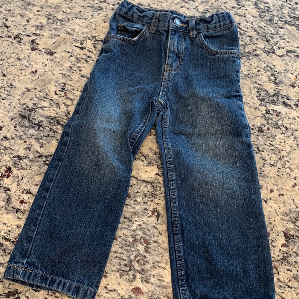 3T blue jeans elastic waiste